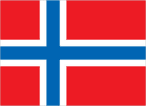 Flag of Svalbard (sometimes referred to as Spitsbergen, the largest island in the archipelago)