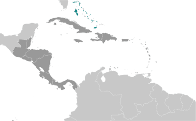 Locator map for The Bahamas