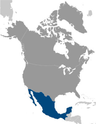 Locator map for Mexico