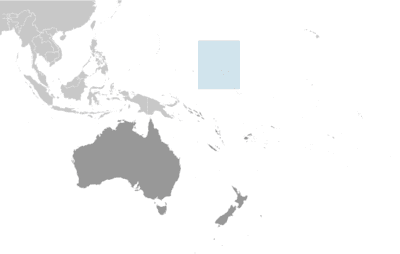 Locator map for Marshall Islands