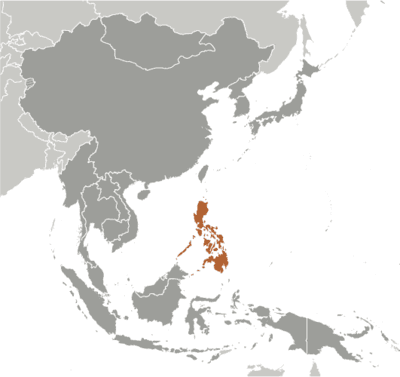 Locator map for Philippines