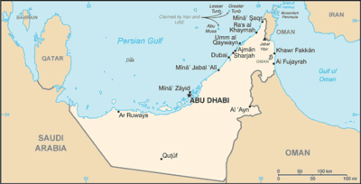 Map for United Arab Emirates
