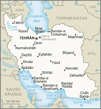 Map for Iran