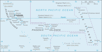 Map for Kiribati