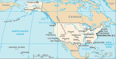 Map for United States