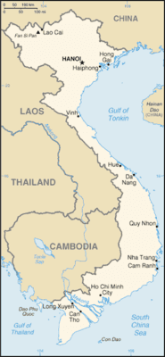 Map for Vietnam