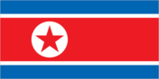 Flag of North Korea (Democratic People's Republic of Korea)