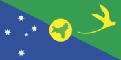 Flag of Christmas Island (in the Indian Ocean)