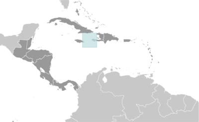 Map showing the location of Navassa Island
