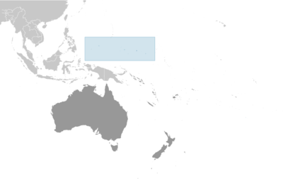 Map showing the location of Micronesia, Federated States of