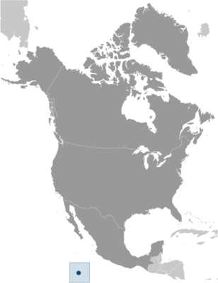 Map showing the location of Clipperton Island