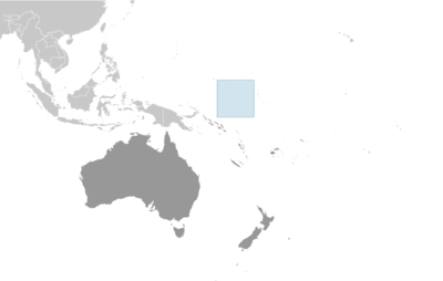 Map showing the location of Nauru