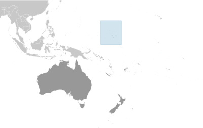 Map showing the location of Marshall Islands