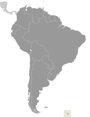 Map showing the location of South Georgia and South Sandwich Islands