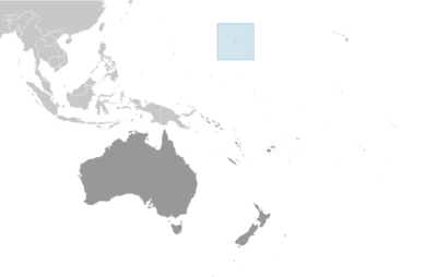 Map showing the location of Wake Island