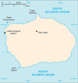 Regional map of Bouvet Island