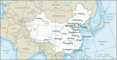 Regional map of China