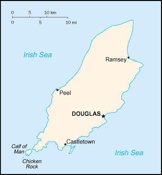 Regional map of Isle of Man