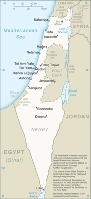 Regional map of Israel
