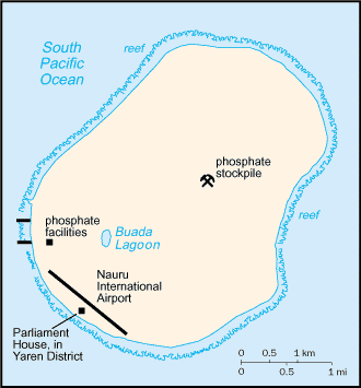 Regional map of Nauru