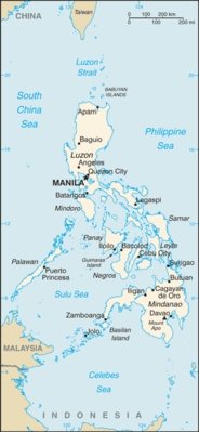 Regional map of Philippines