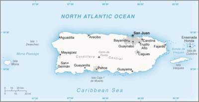 Regional map of Puerto Rico