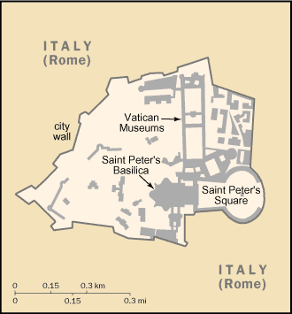 Regional map of Holy See (Vatican City)