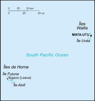 Regional map of Wallis and Futuna