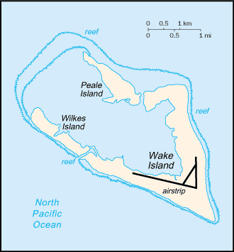 Regional map of Wake Island